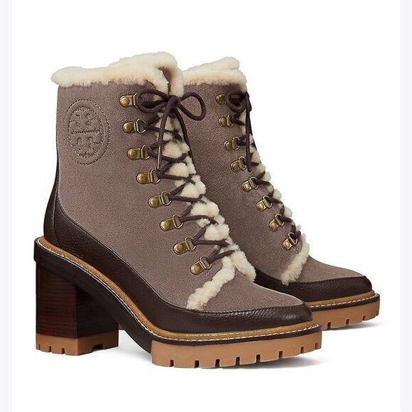 Tory Burch Shoes - Tory Burch Miller Shearling Lug-Sole Ankle Boot 9M